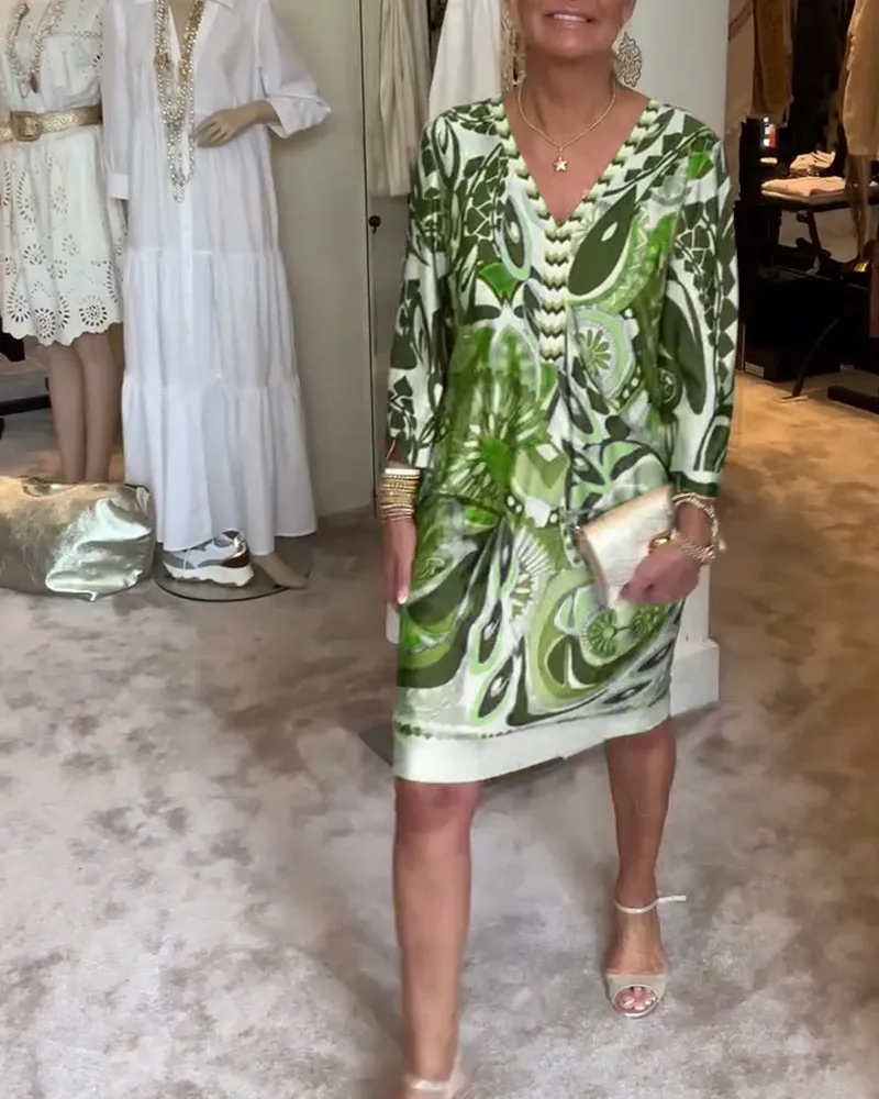 Clara® | Vintage print dress