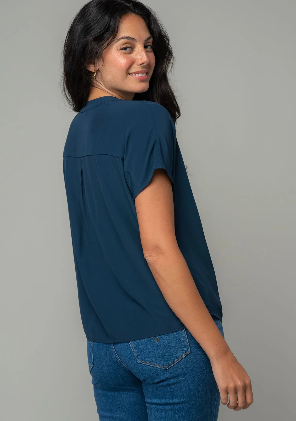 Clemente Tie Front Top