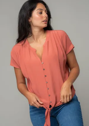 Clemente Tie Front Top