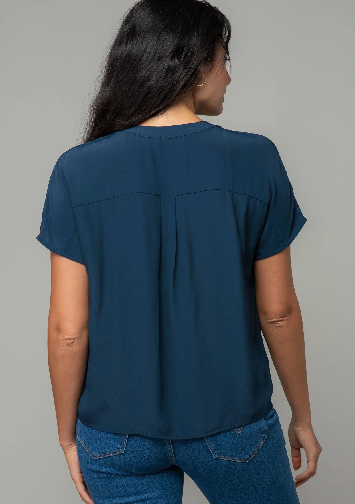 Clemente Tie Front Top