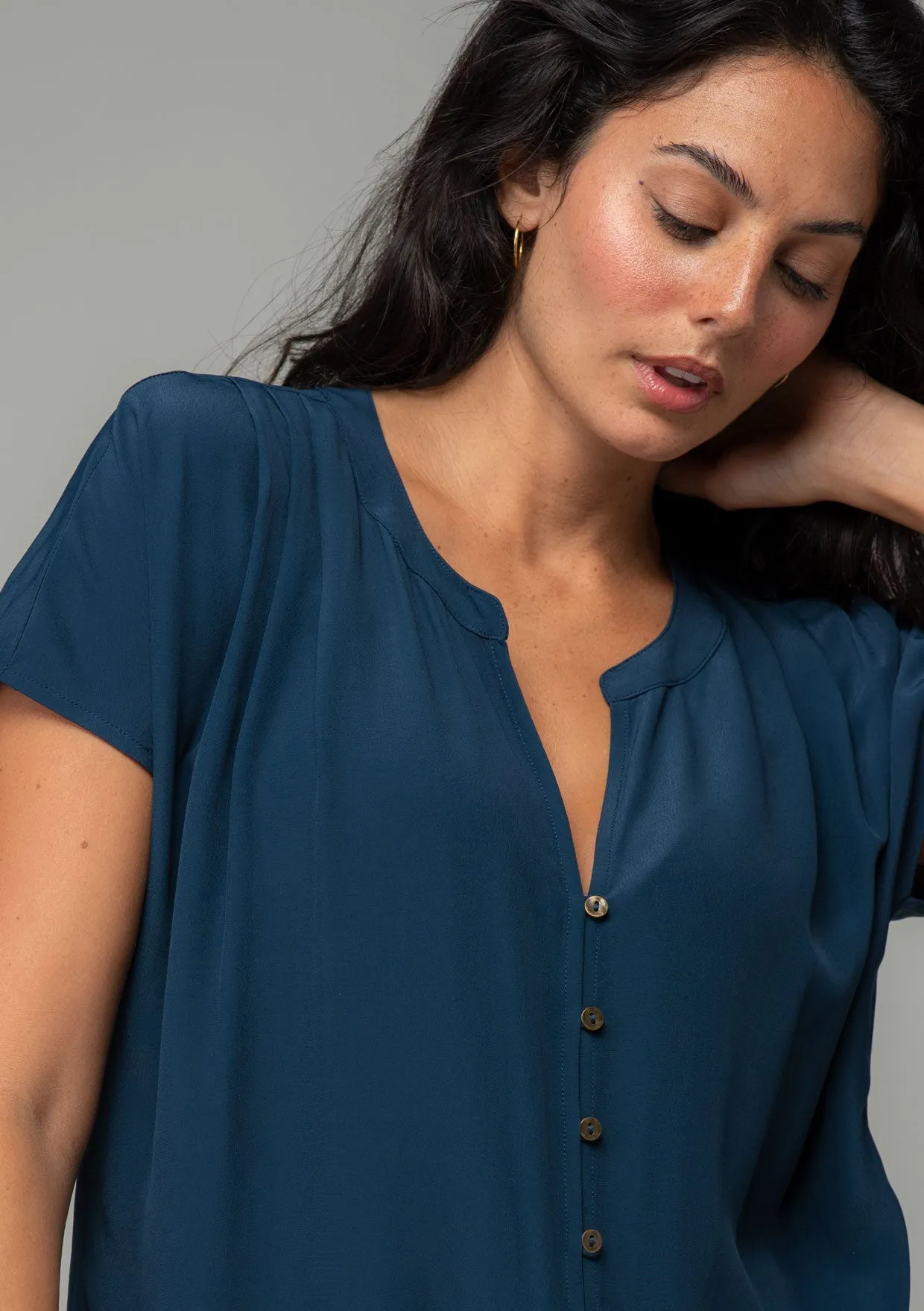 Clemente Tie Front Top