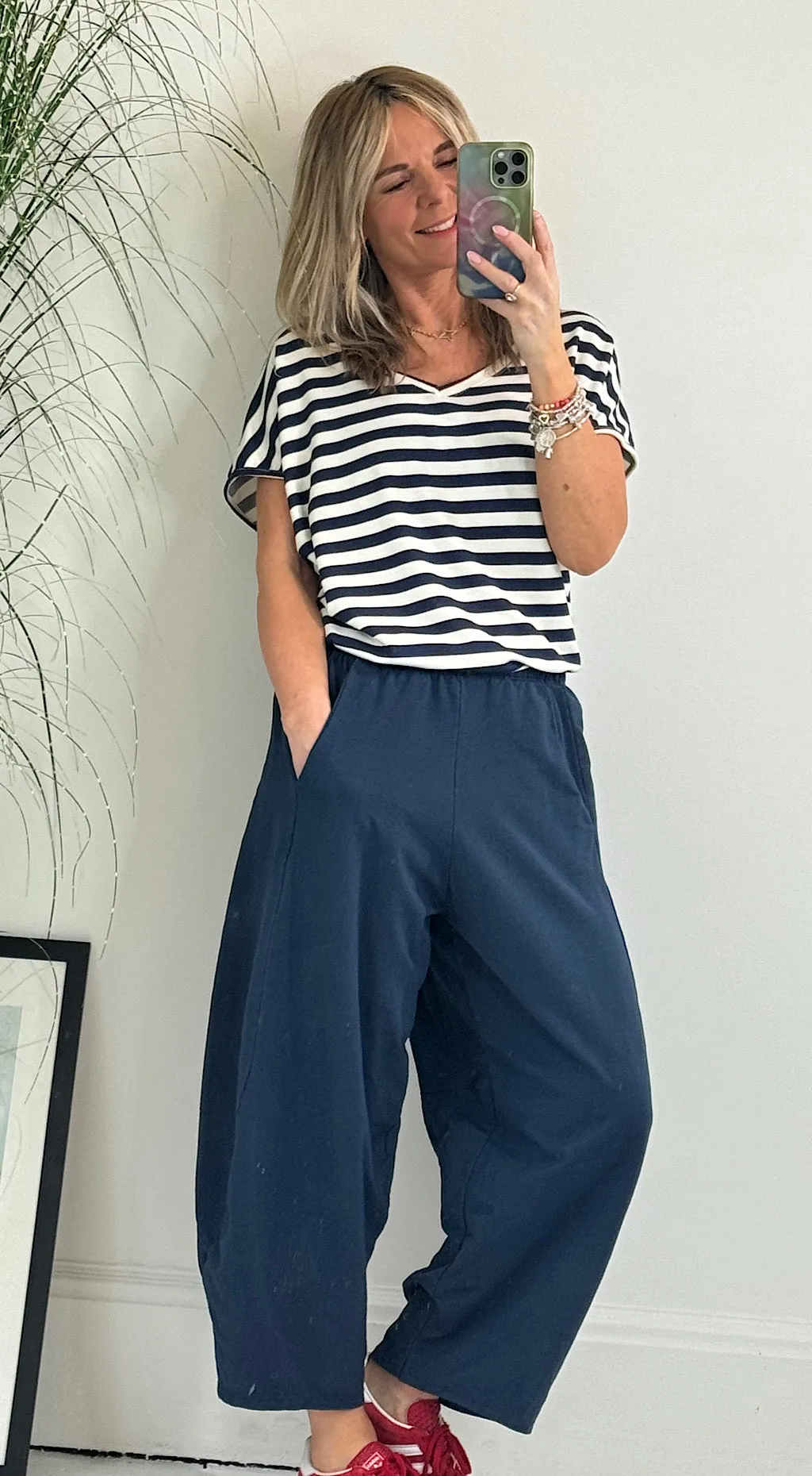 cocoon pant navy