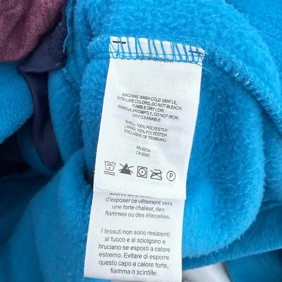Columbia Fleece Jacket Full Zip Lightweight Outdoor Activewear Blue Women's M