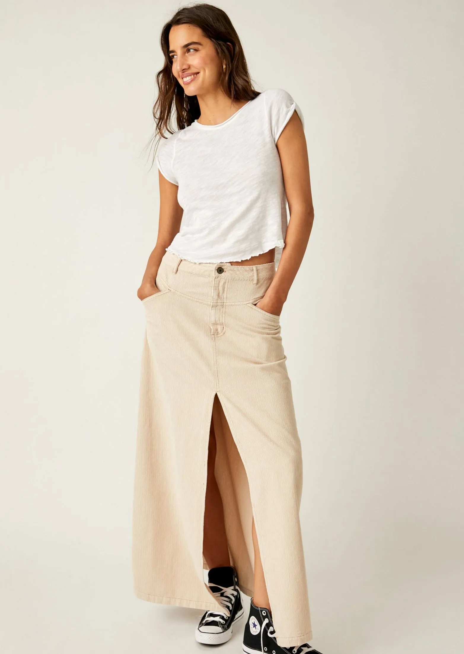Come As You Are Cord Skirt