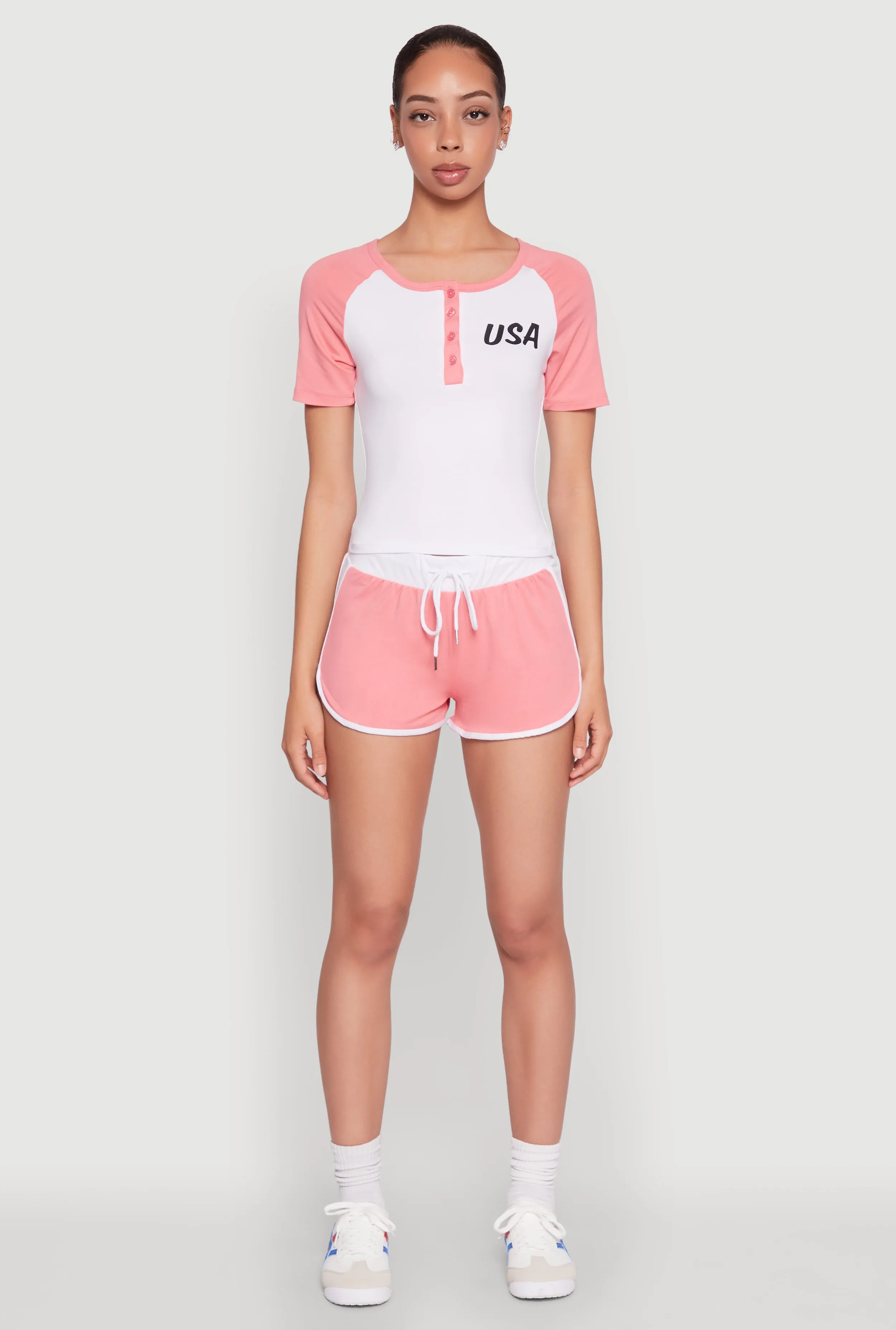 Contrast Trim Dolphin Shorts