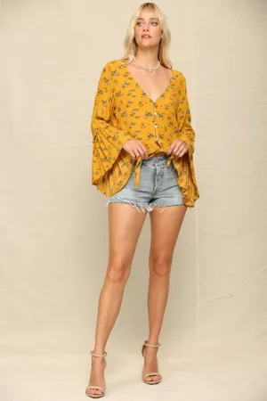 Copy of Kye Mi Boho Floral Print Top