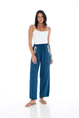 Coral Reef Indigo Pants