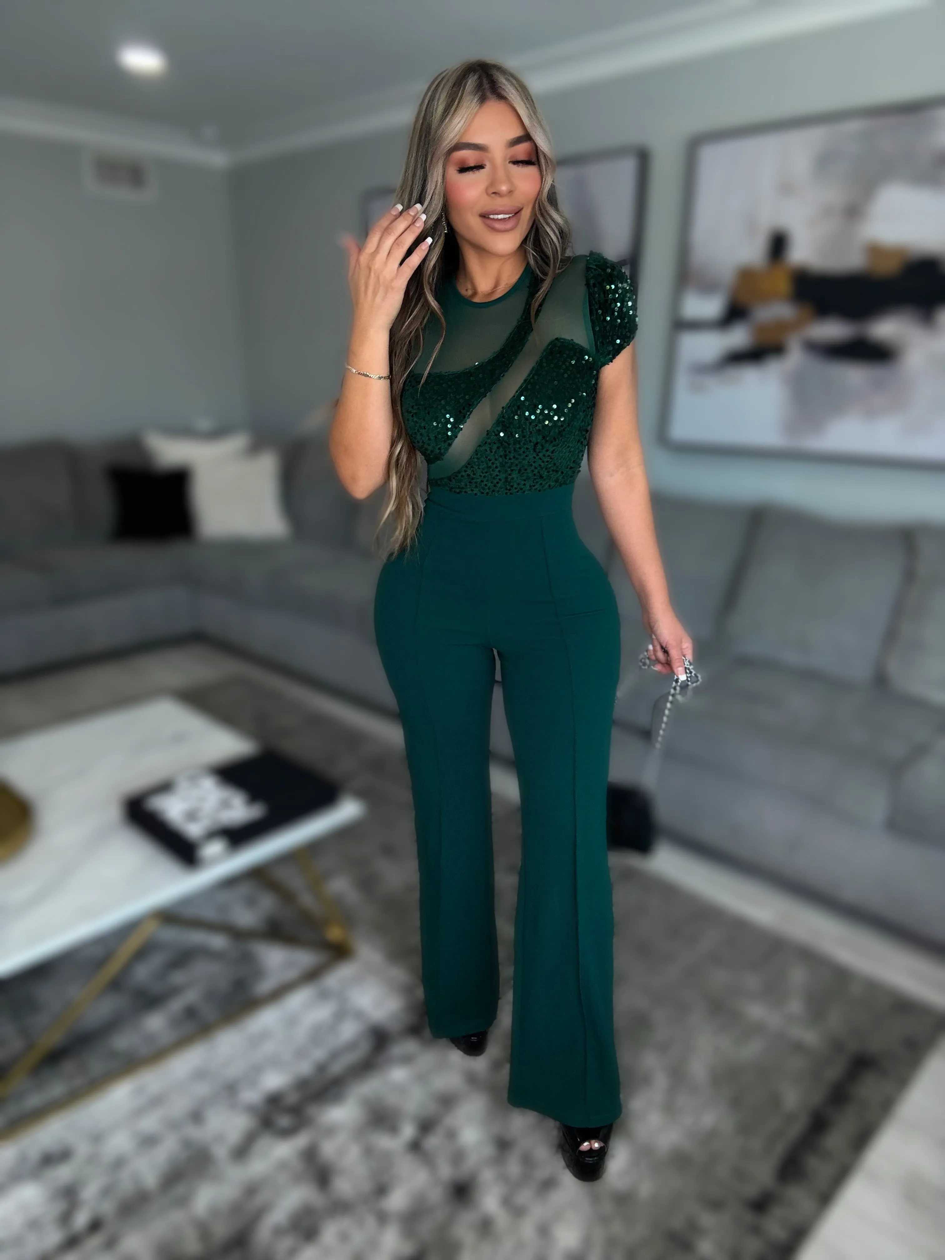 Coralia Jumpsuit (Green)