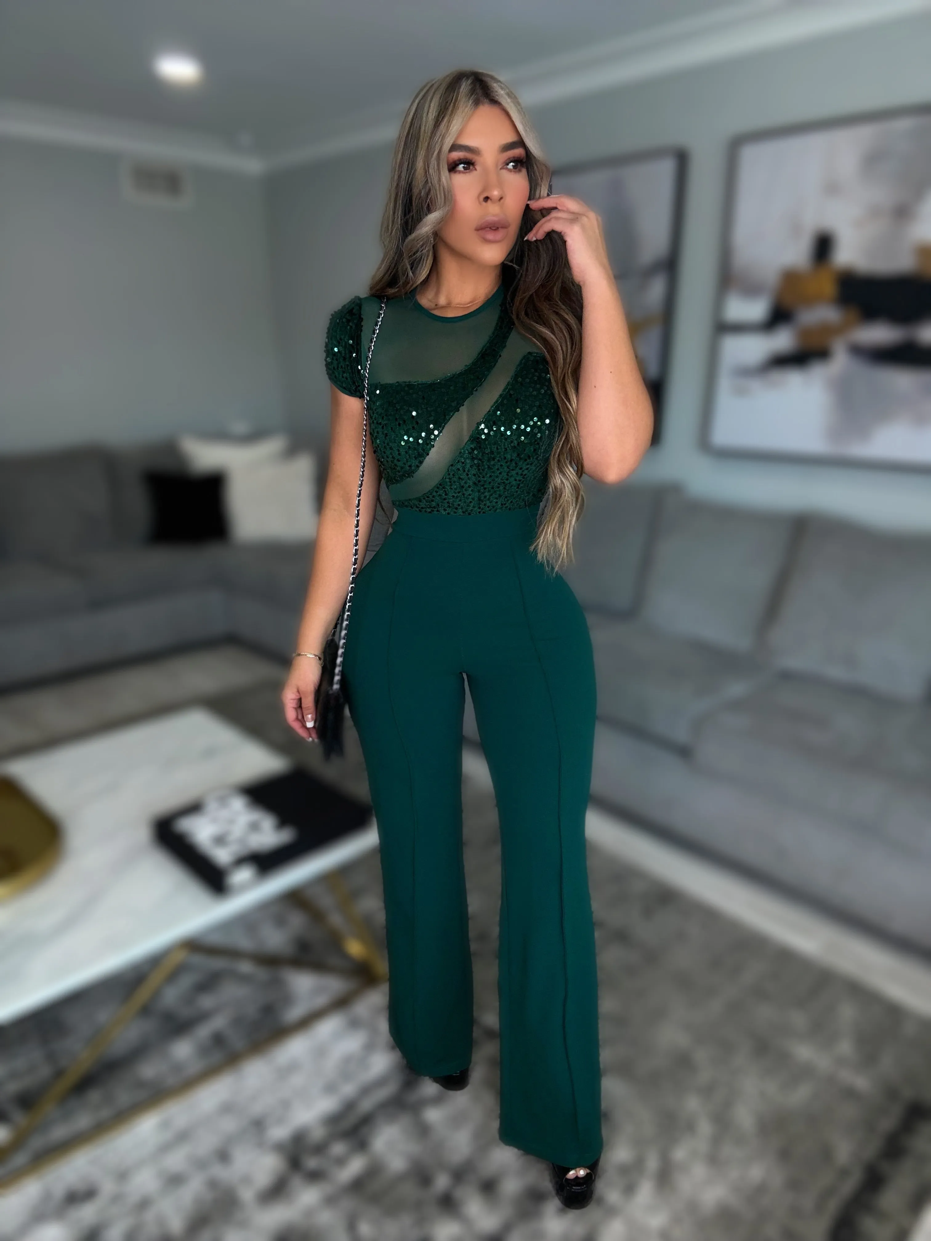 Coralia Jumpsuit (Green)