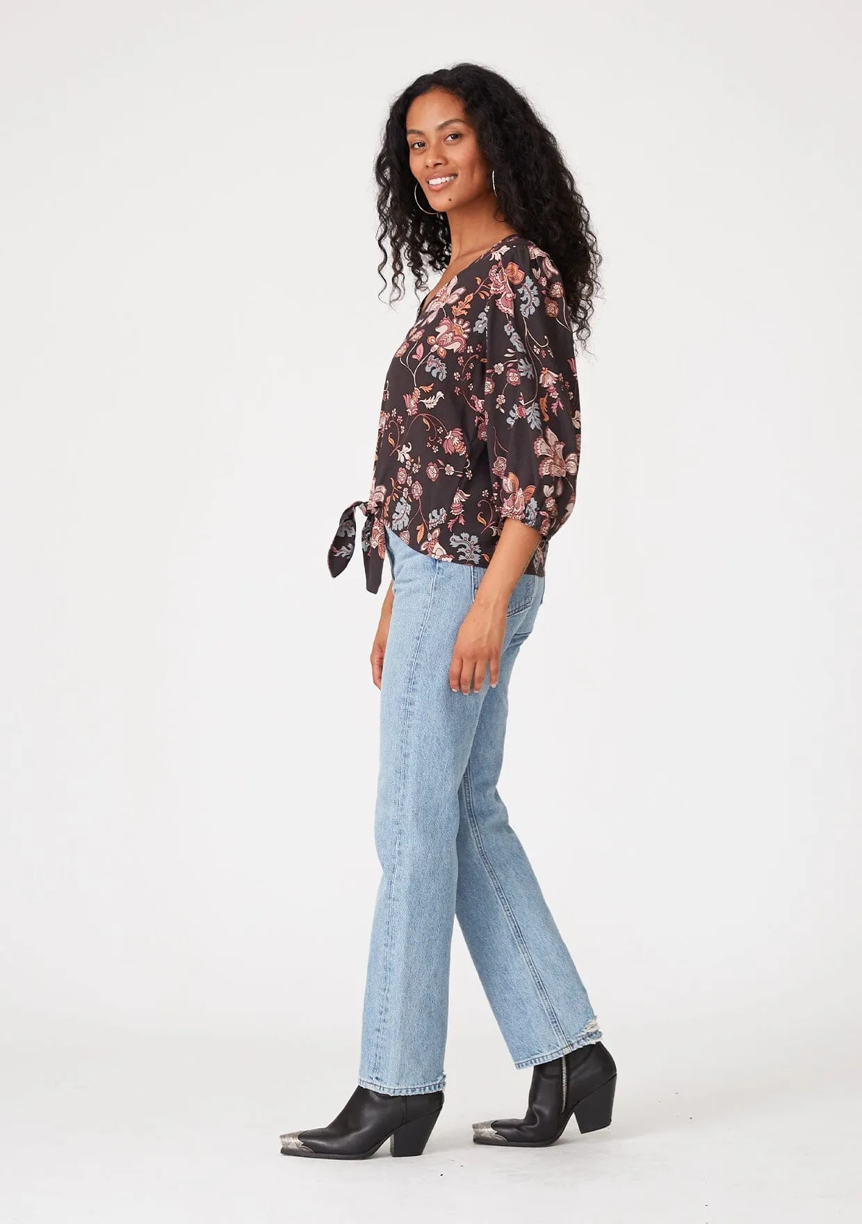 Coraline Tie Front Top
