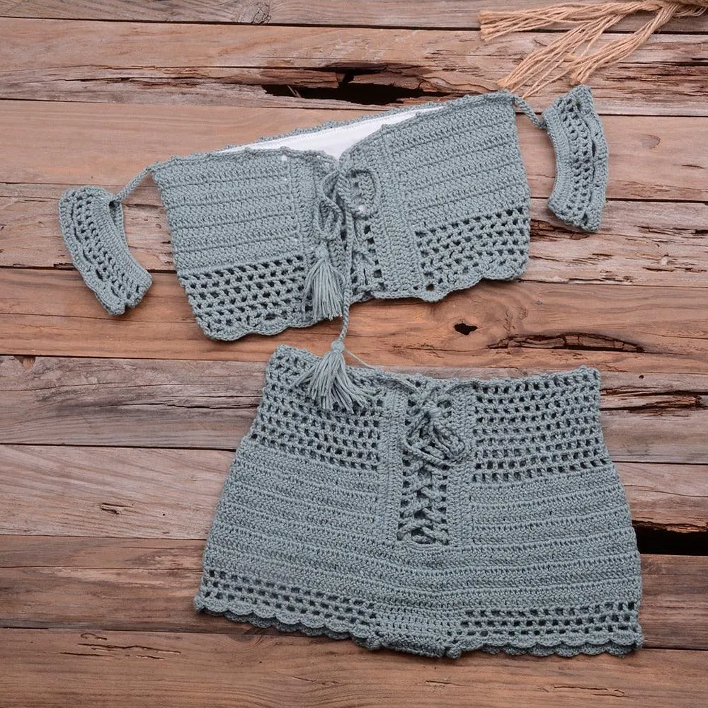 Crochet Boho Bikini Set