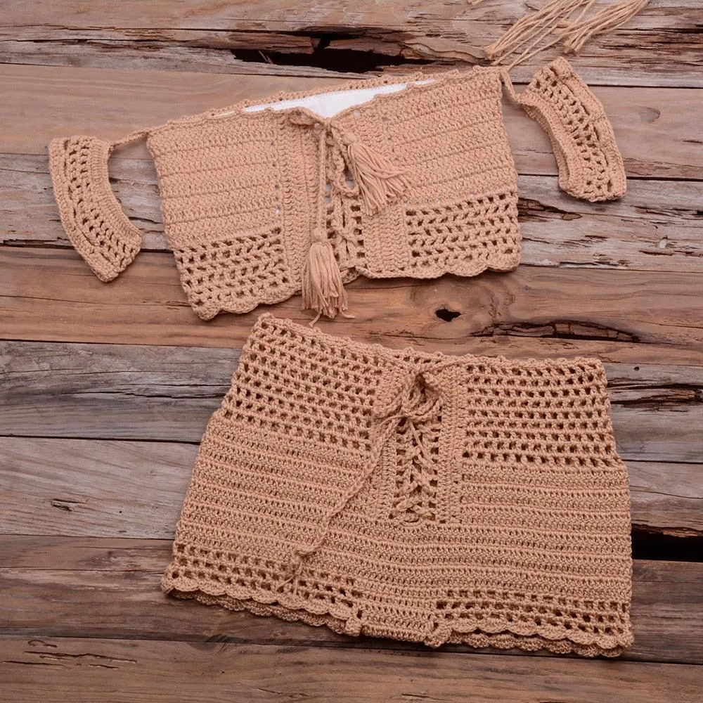 Crochet Boho Bikini Set