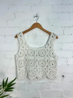 Crochet Boxy Vest Top