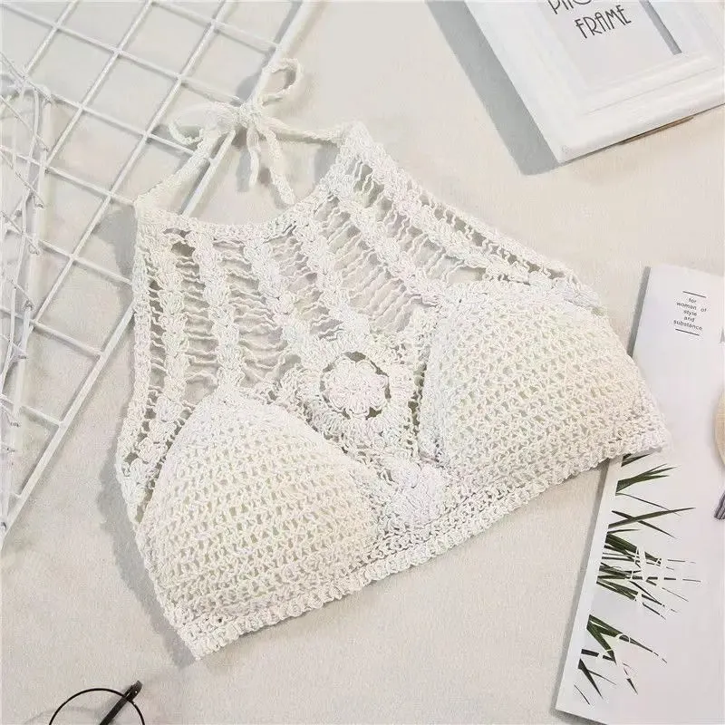 Crochet Bralette Top, Hollow-out