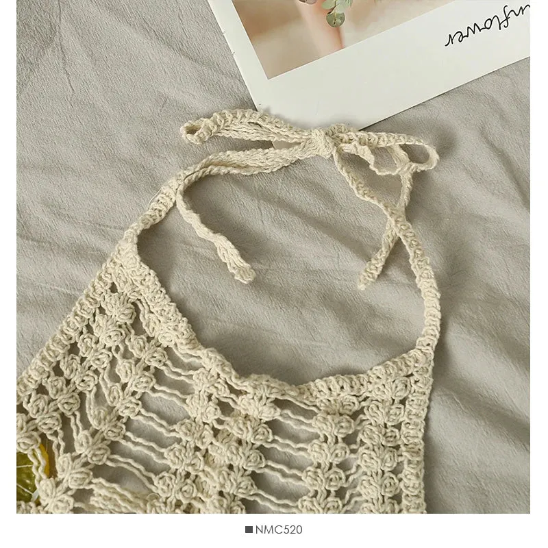 Crochet Bralette Top, Hollow-out