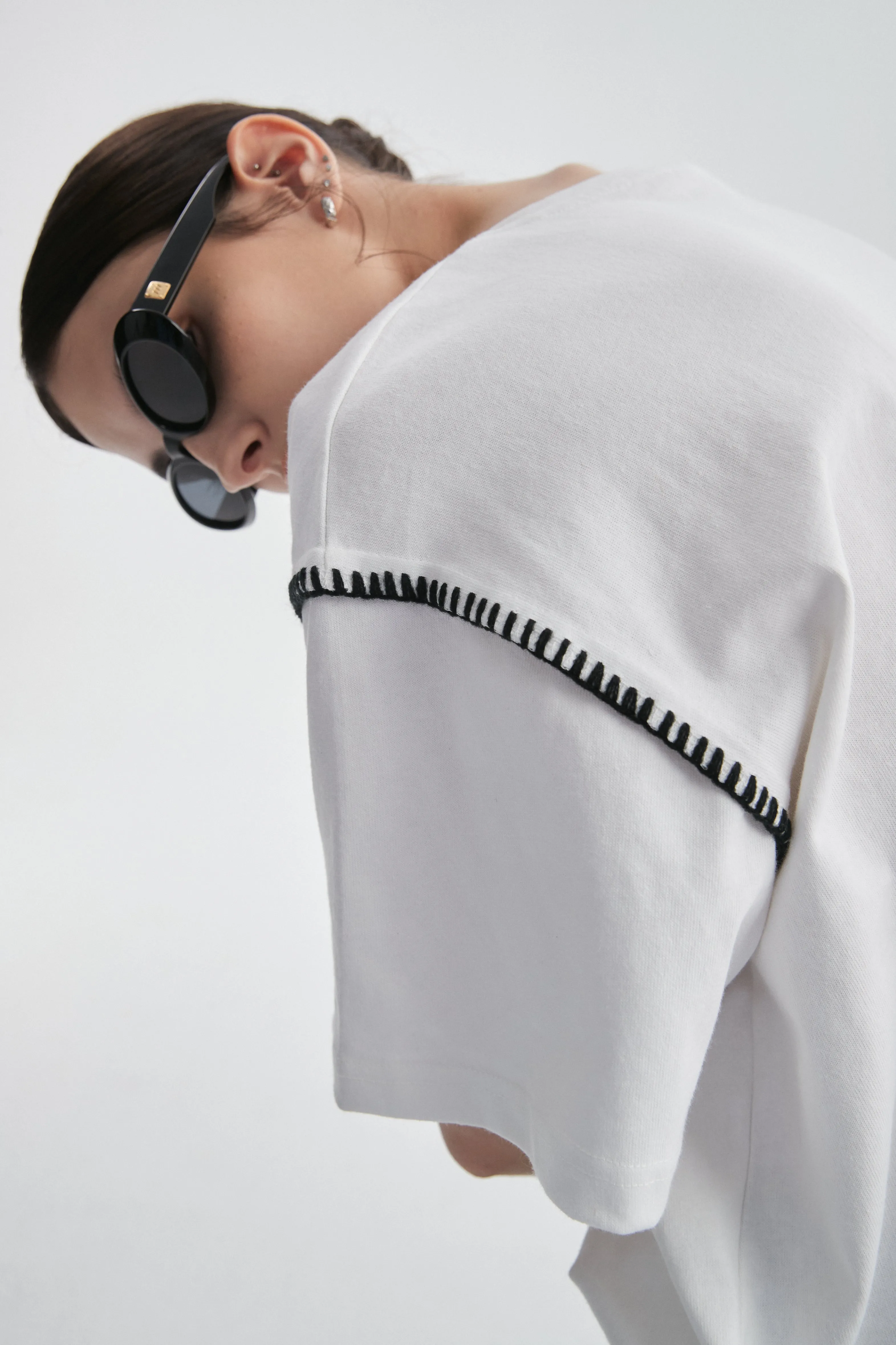 Crochet Detail T-Shirt
