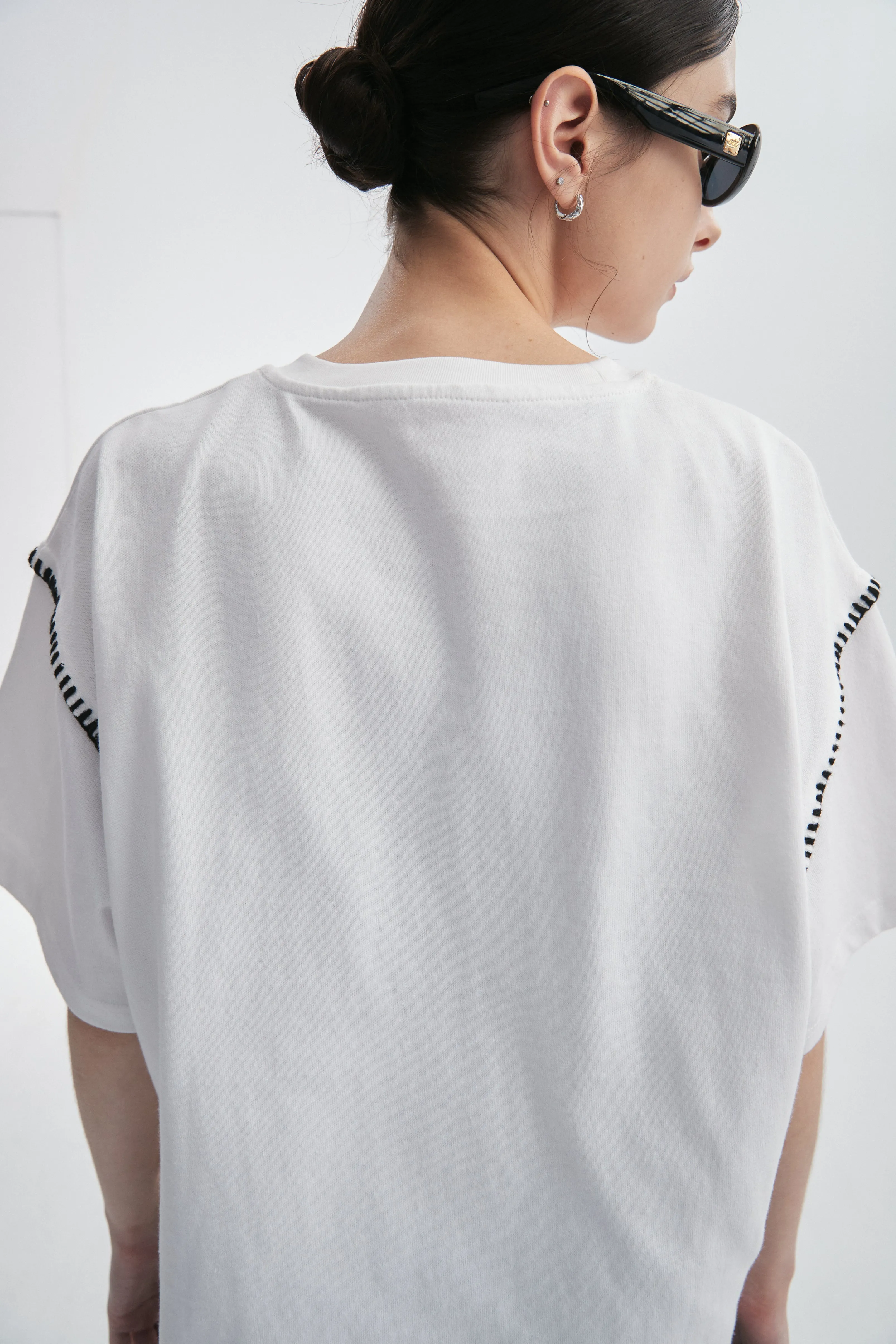 Crochet Detail T-Shirt