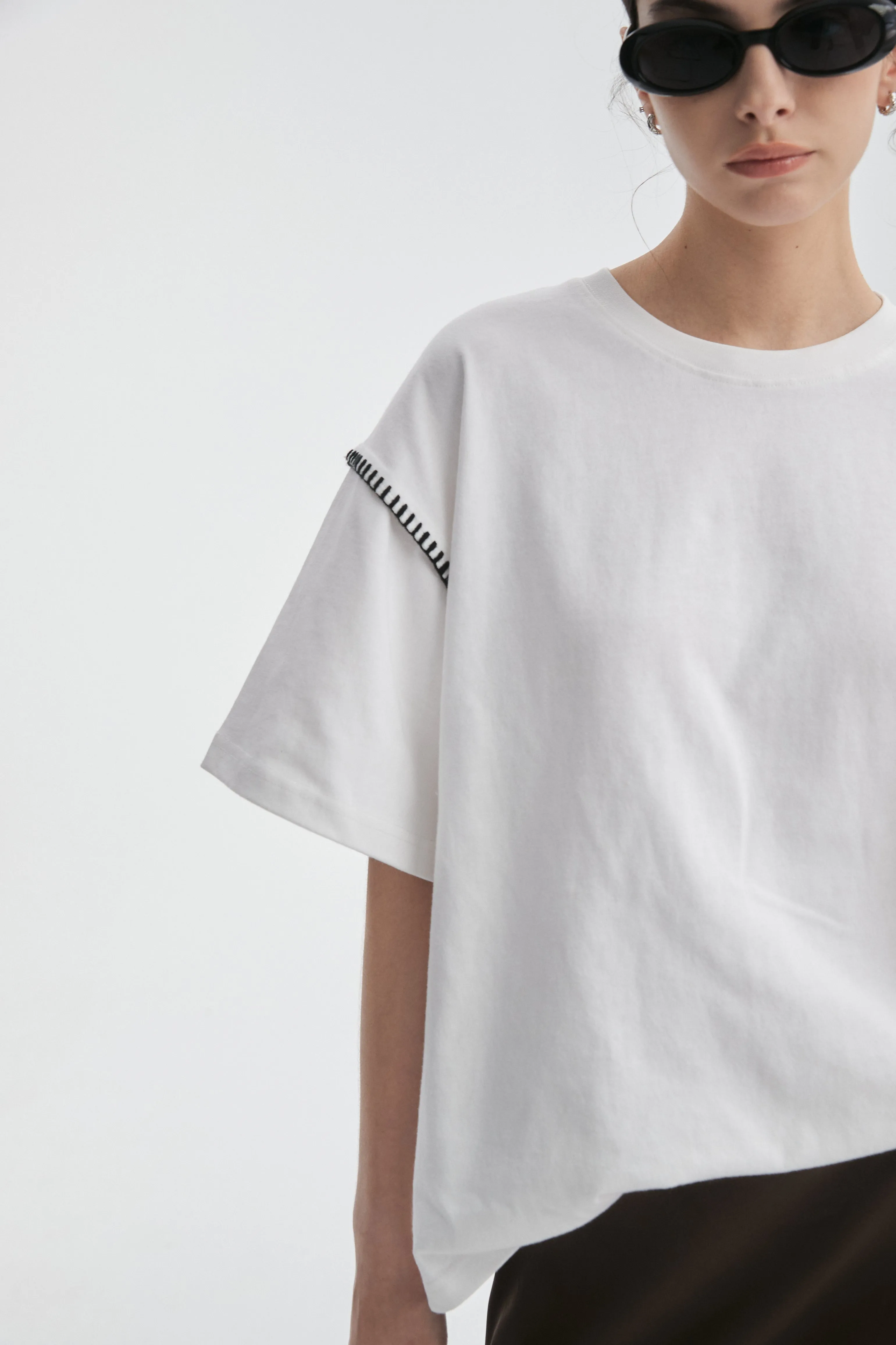 Crochet Detail T-Shirt