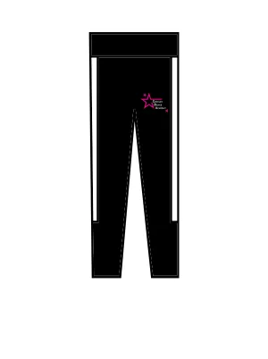 CROXLEY DANCE ACADEMY TRACKSUIT BOTTOMS B/W