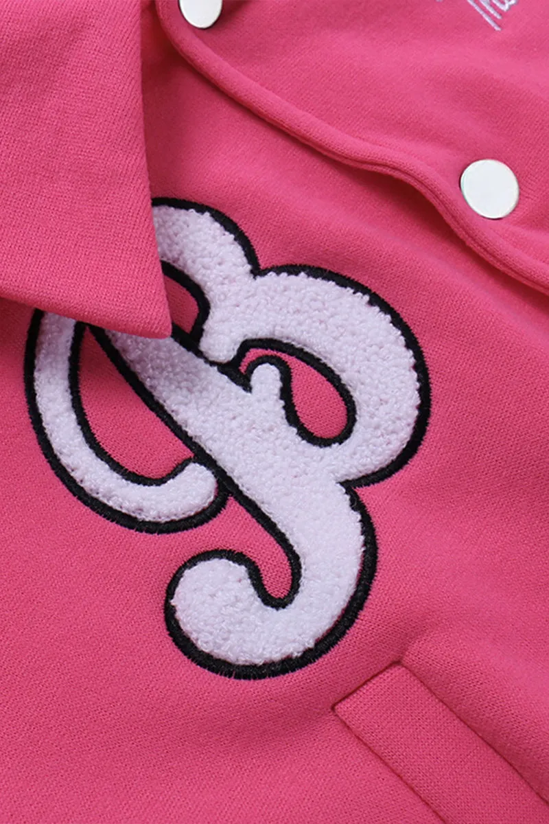 CS3153 Fleece Varsity Crop Jacket Outerwear