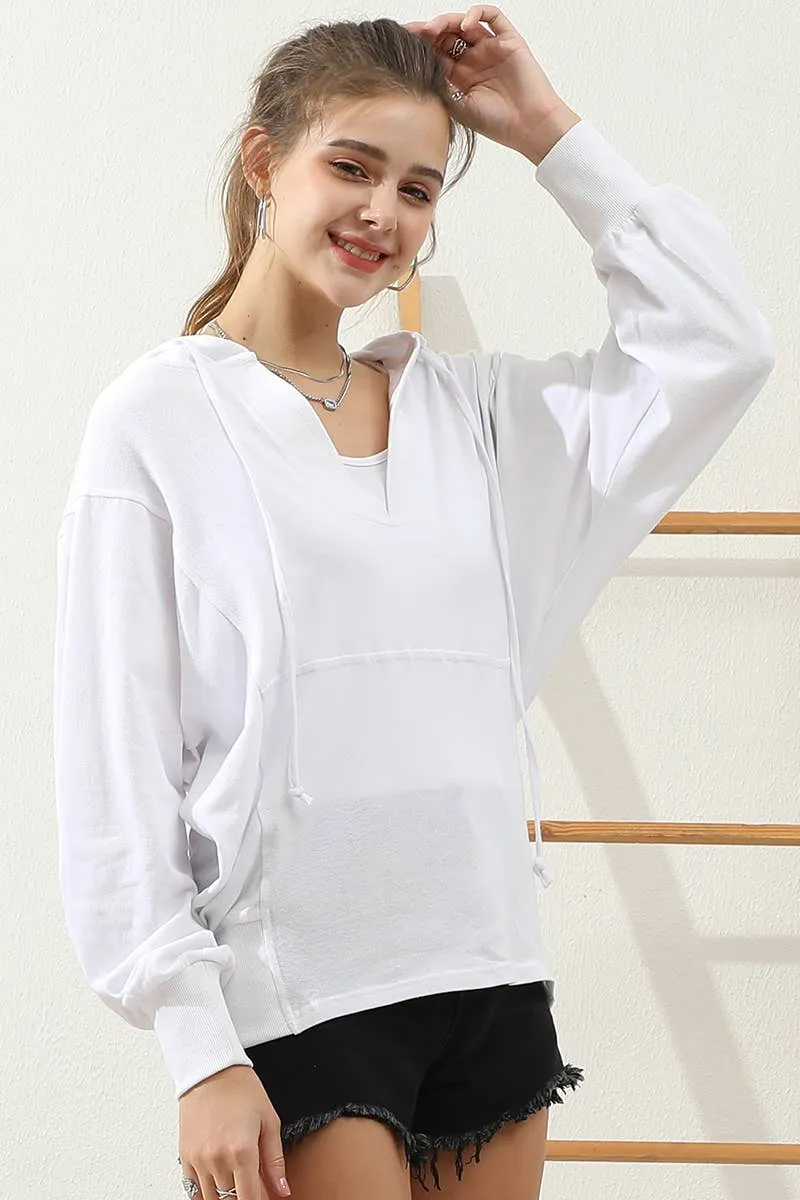 CWTTL1451_Basic Lightweight Pullover Hoodie Sweatshirt: AQUA / (S) 1