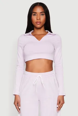 Daisy Mineral Wash Varsity Stripe Crop Top