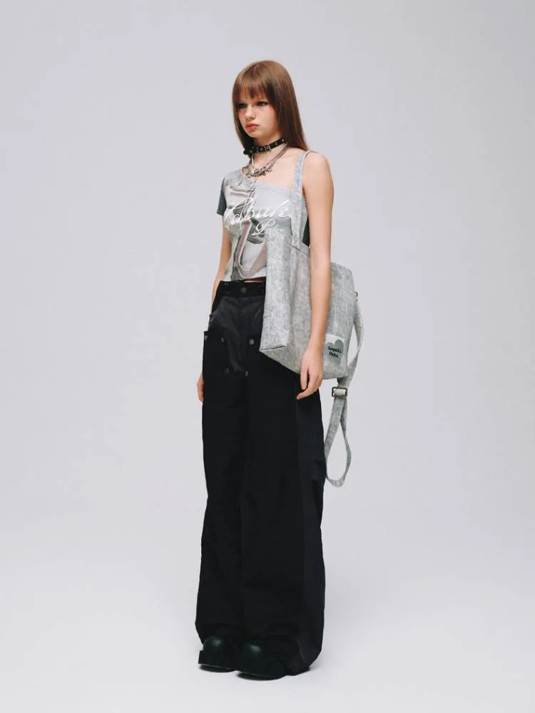 Dark Grey Casual Pants