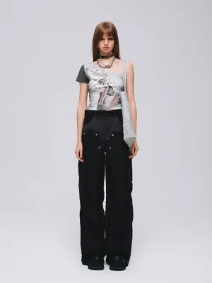 Dark Grey Casual Pants