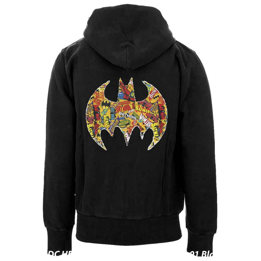 DC Comics Batman Comic Mash Logo Official Hoodie (Black)