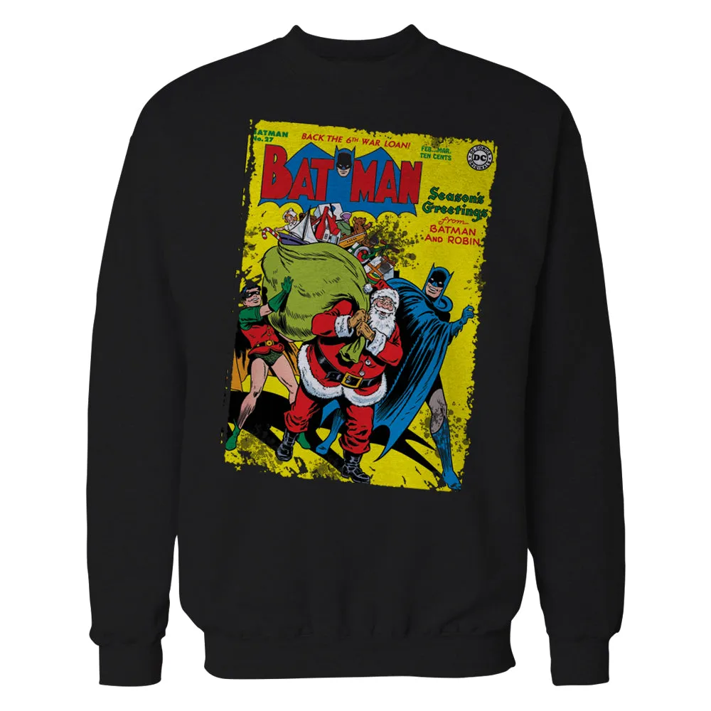 DC Comics Batman Cover 27 Xmas Official Sweatshirt (Black)