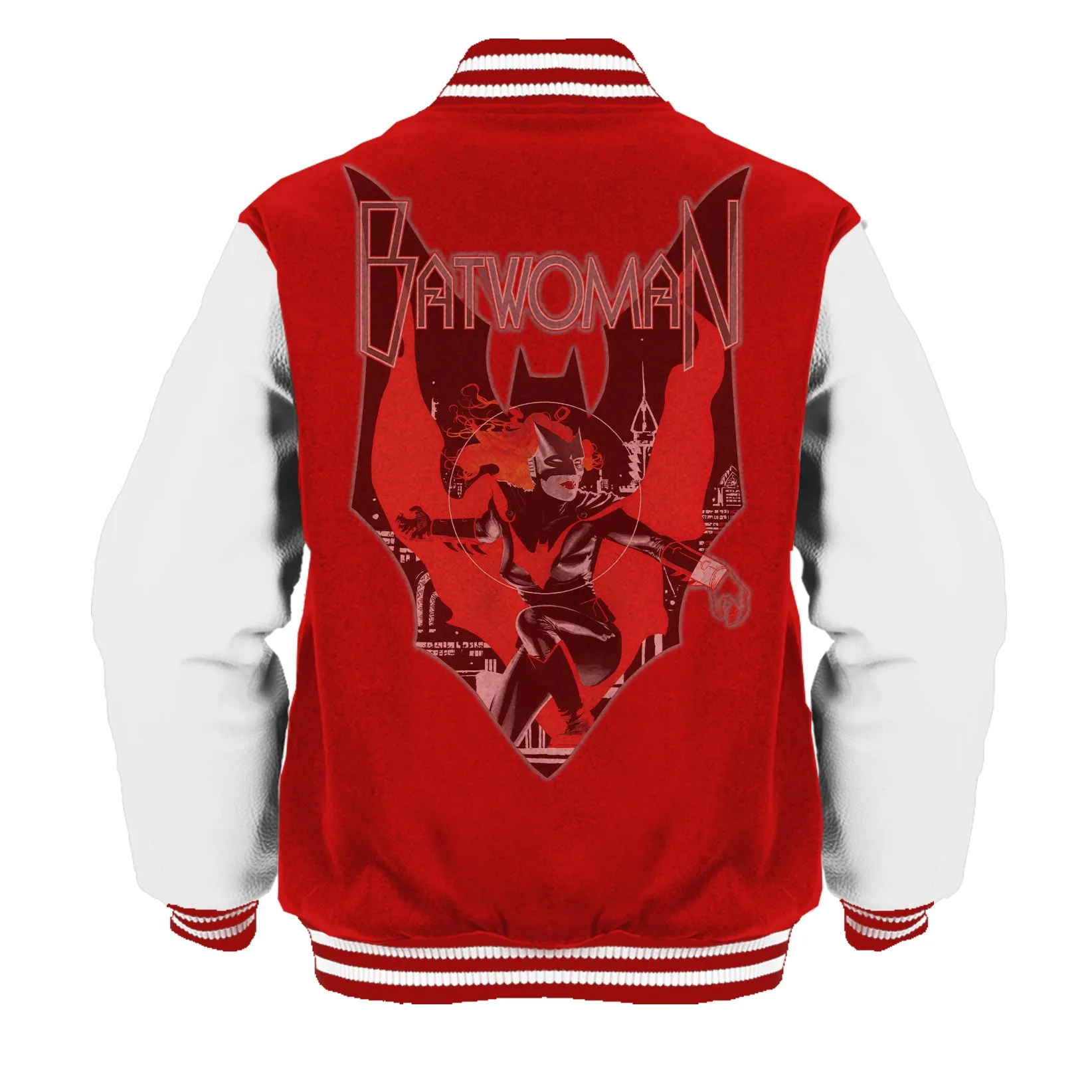 DC Comics Batwoman Cover JH Williams Official Varsity Jacket (Red)