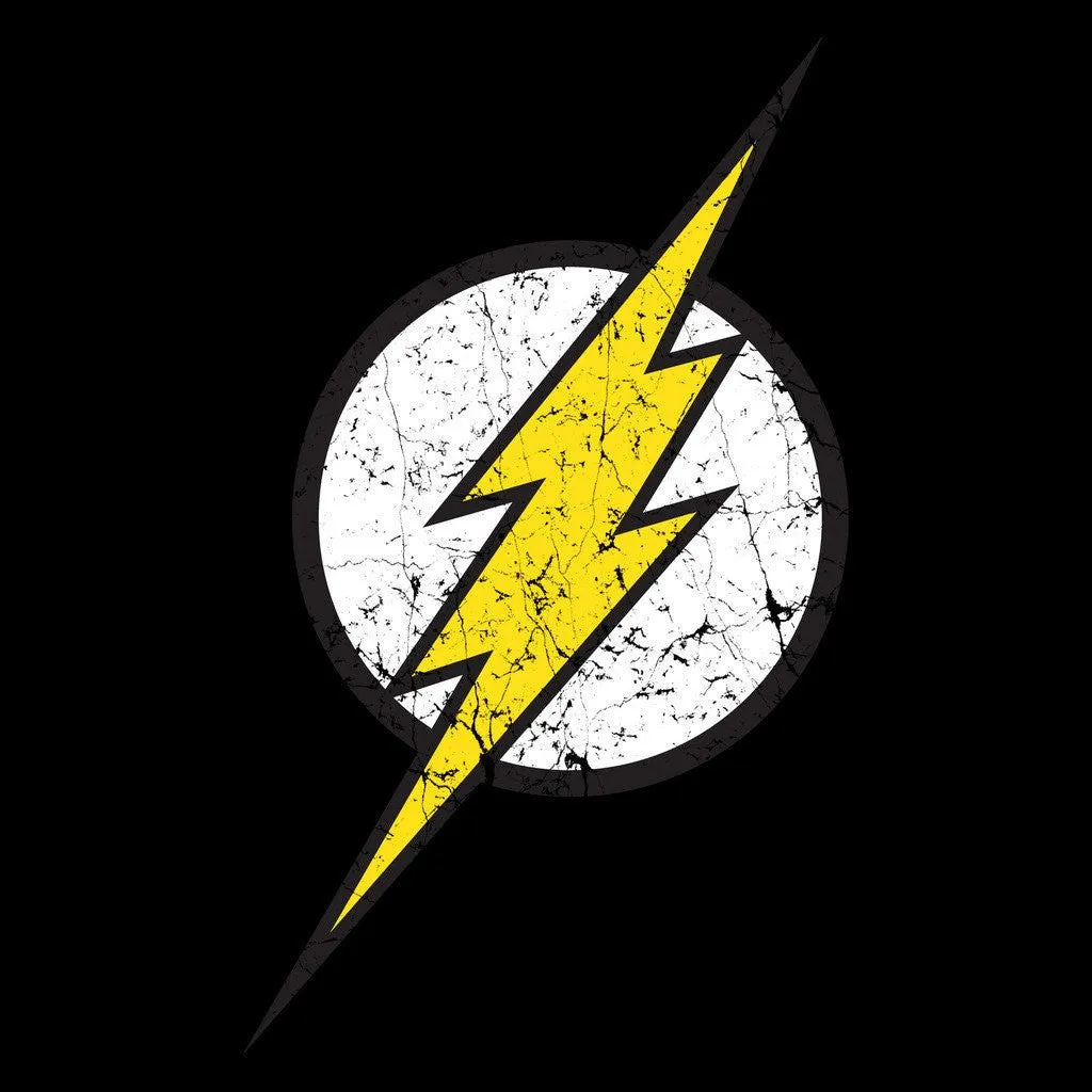 DC Comics Flash Modern Distressed Logo Official Sweatshirt (Black)