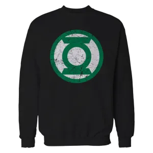 DC Comics Green Lantern Distressed Logo Official Sweatshirt (Black)