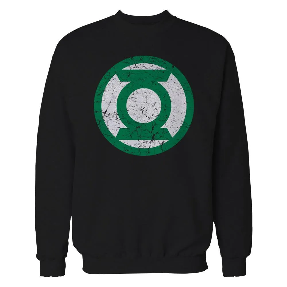 DC Comics Green Lantern Distressed Logo Official Sweatshirt (Black)