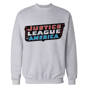 DC Comics Justice League JLA Classic Logo Official Sweatshirt (Sports Grey)