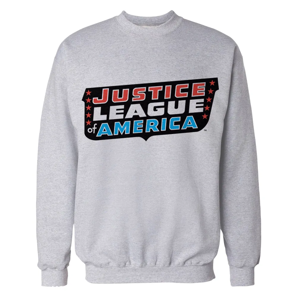 DC Comics Justice League JLA Classic Logo Official Sweatshirt (Sports Grey)