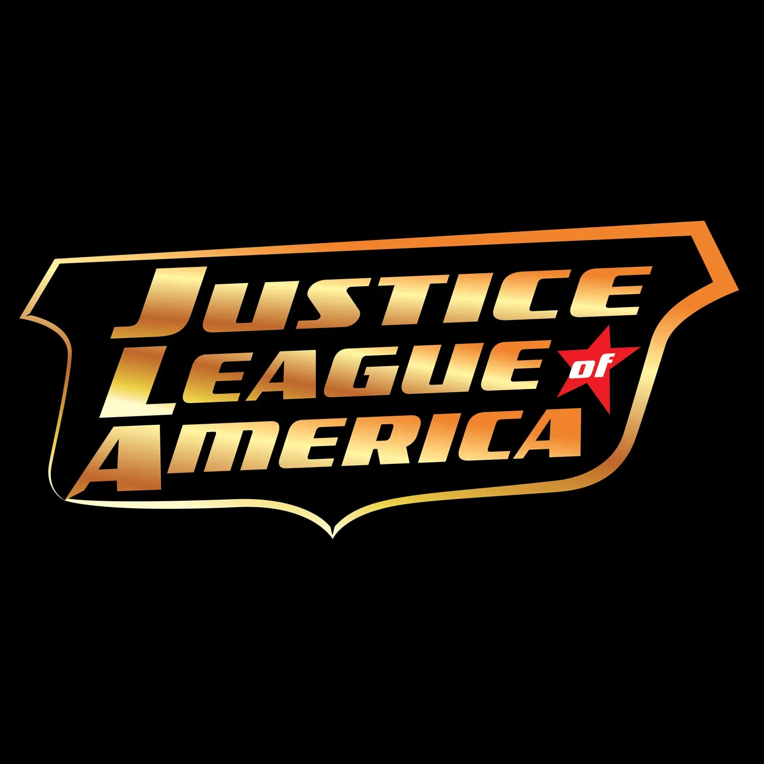 DC Comics Justice League JLA Classic Metallic Logo Official Sweatshirt (Black)