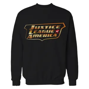 DC Comics Justice League JLA Classic Metallic Logo Official Sweatshirt (Black)