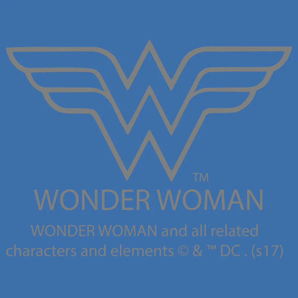 DC Comics Justice League Wonder Woman Xmas Pattern Tube Official Sweatshirt (Royal Blue)