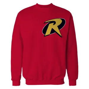 DC Comics Robin Logo Breast Official Sweatshirt (Red)