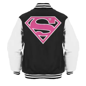 DC Comics Supergirl Logo Classic Official Varsity Jacket