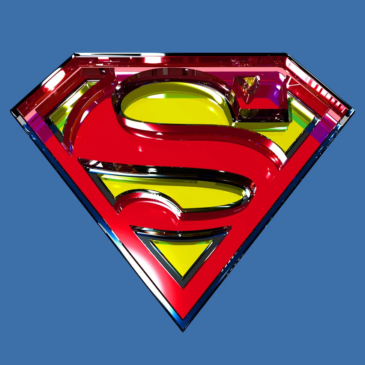 DC Comics Superman Logo Glass Official Sweatshirt