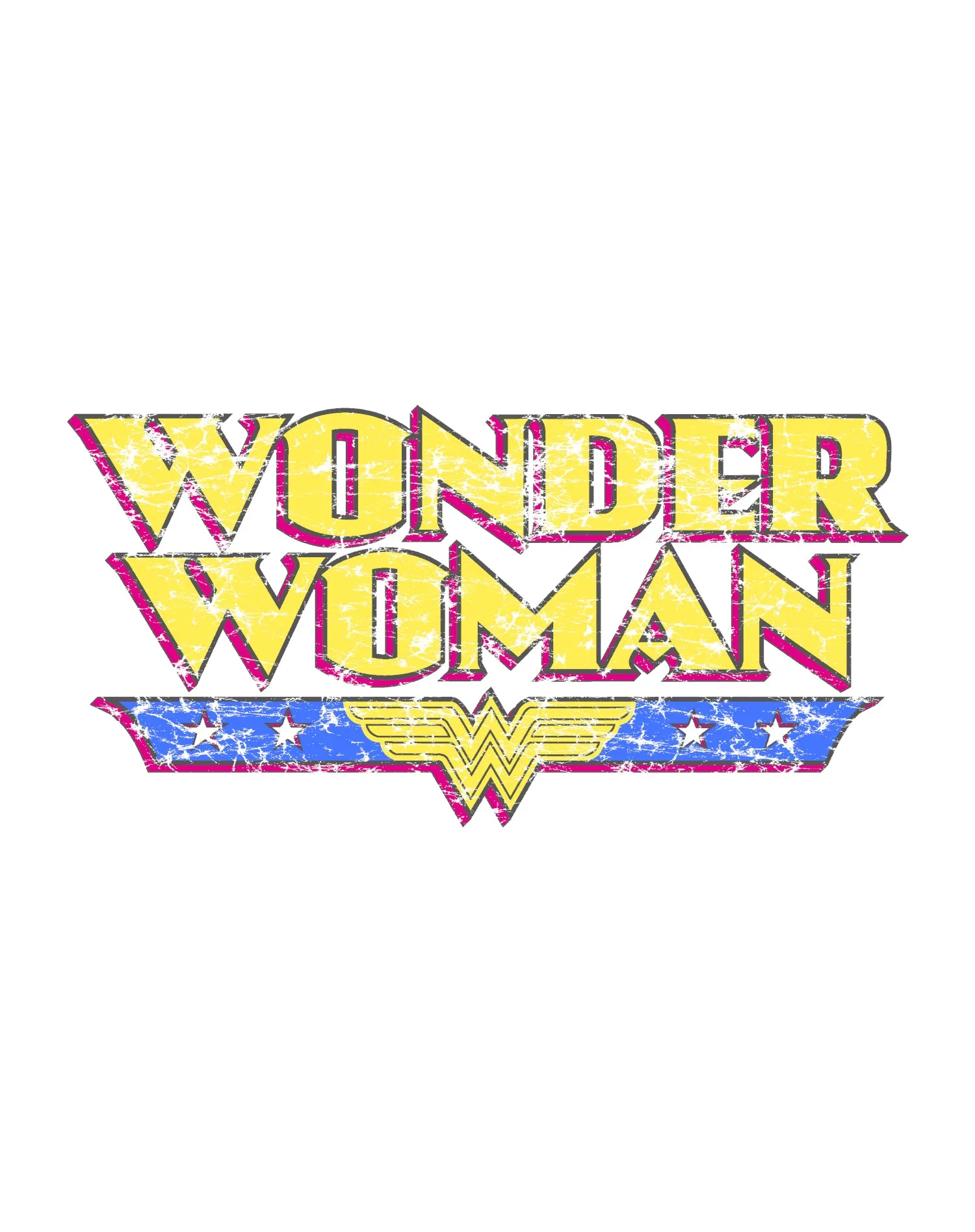 DC Comics Wonder Woman Logo Vintage Official Sweatshirt