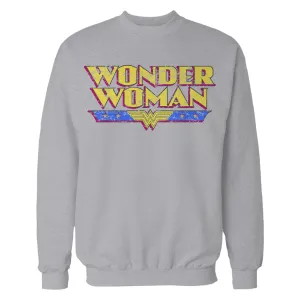 DC Comics Wonder Woman Logo Vintage Official Sweatshirt