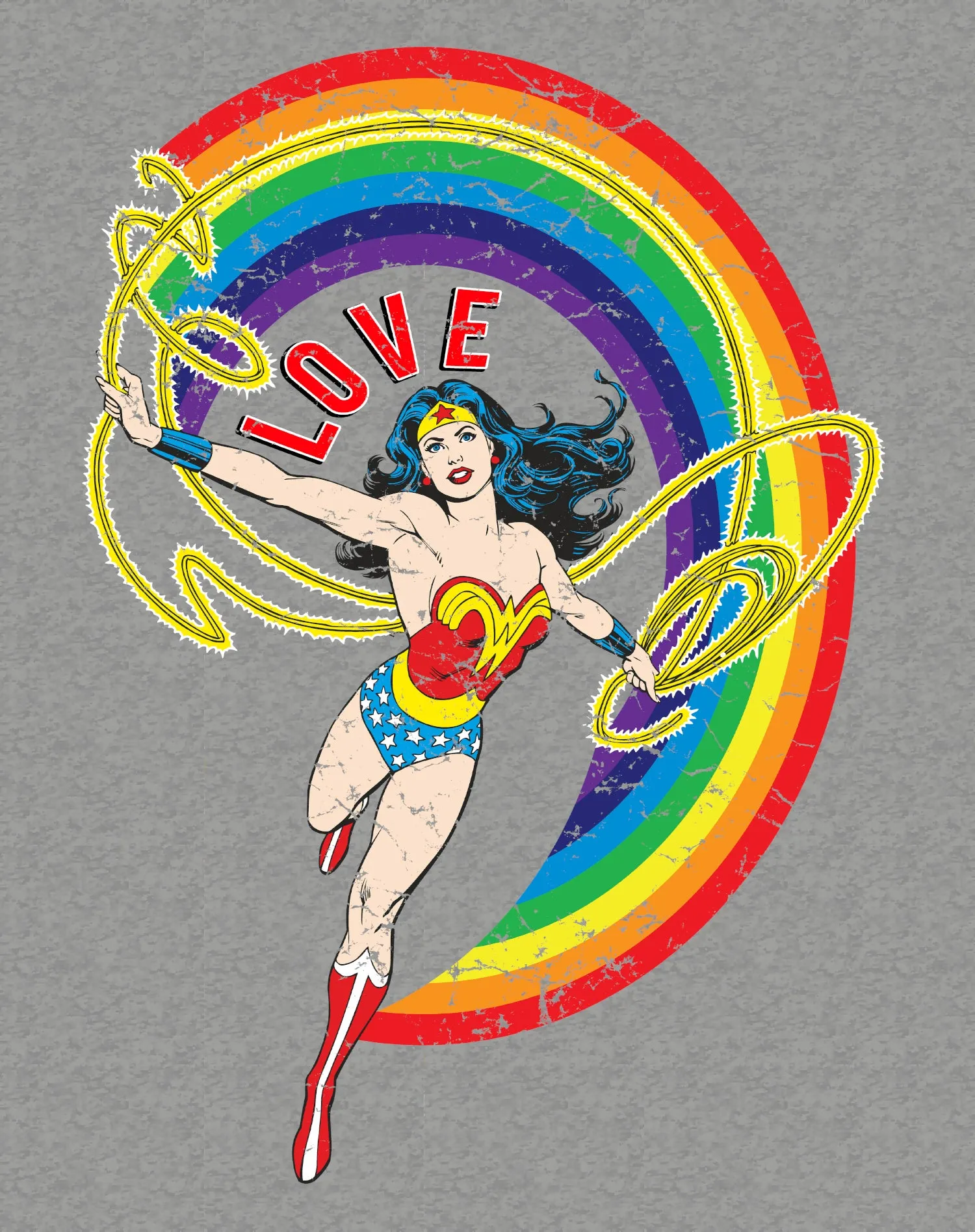 DC Comics Wonder Woman Rainbow Love Official Sweatshirt
