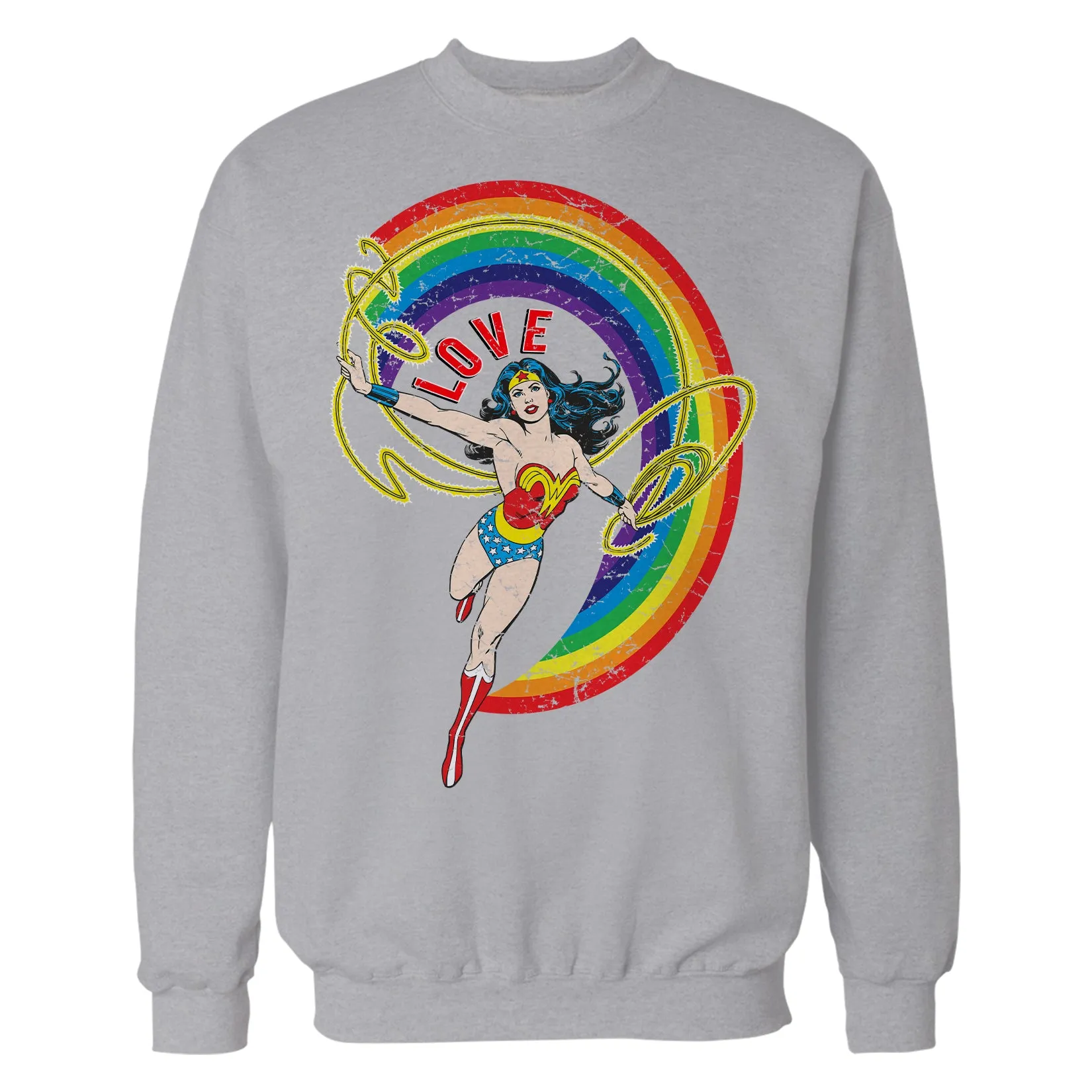 DC Comics Wonder Woman Rainbow Love Official Sweatshirt