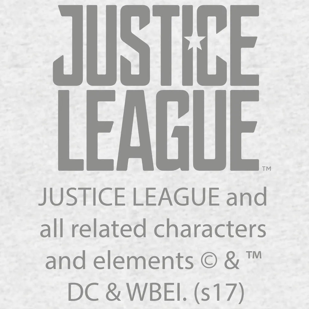 DC Justice League Logo Aquaman Trident Official Sweatshirt (Heather Grey)