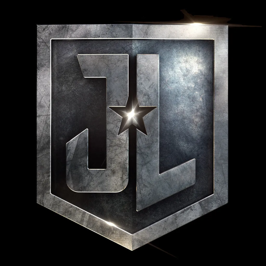 DC Justice League Logo Metallic Official Sweatshirt (Black)