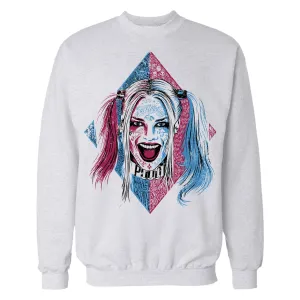 DC Suicide Squad Harley Quinn Lil Face Official Sweatshirt (White)
