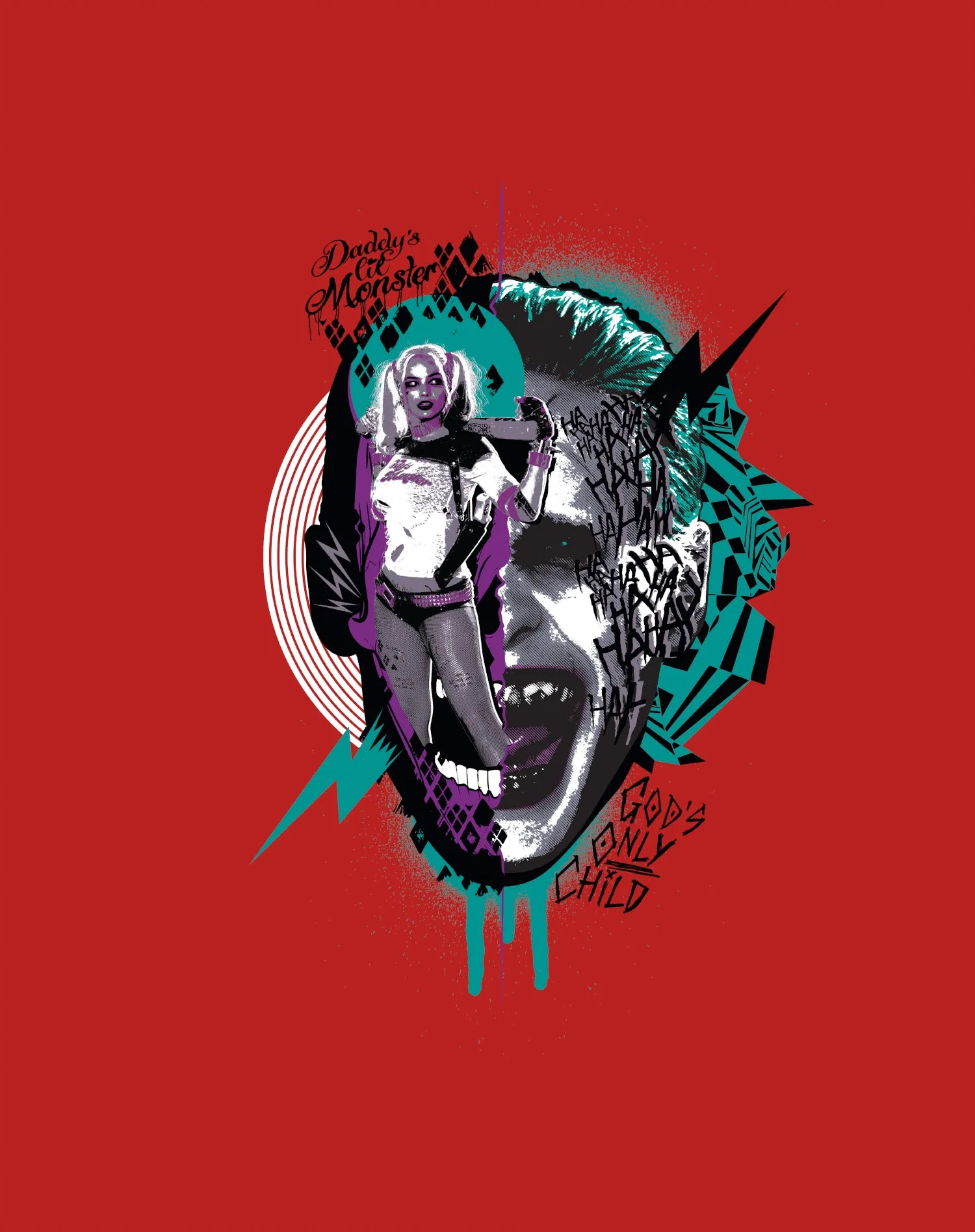 DC Suicide Squad Joker Harley Quinn Collage Official Sweatshirt